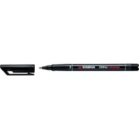   Alkoholos marker, 0,7 mm, STABILO "OHPen F", fekete