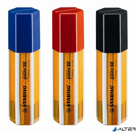 Tűfilc készlet, 0,4 mm, STABILO "Point 88 Big Point Box", 20 különböző szín