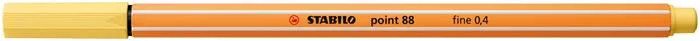 Tűfilc, 0,4 mm, STABILO "Point 88", világossárga