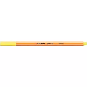 Tűfilc, 0,4 mm, STABILO 'Point 88', citromsárga