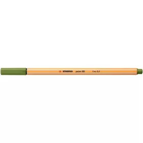 Tűfilc, 0,4 mm, STABILO "Point 88", moha zöld