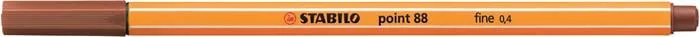 Tűfilc, 0,4 mm, STABILO "Point 88", vörösesbarna
