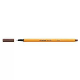 Tűfilc, 0,4 mm, STABILO "Point 88", barna