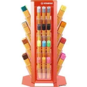   Tűfilc display, 0,4 mm, STABILO "Point 88", vegyes színek