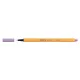 Tűfilc, 0,4 mm, STABILO "Point 88", pasztell-lila