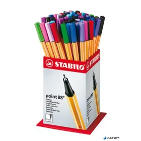   Tűfilc display, 0,4 mm, STABILO "Point 88 Mini", vegyes színek