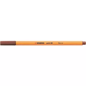 Tűfilc, 0,4 mm, STABILO "Point 88", vörösbarna