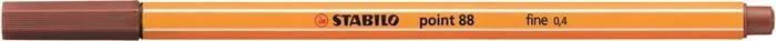 Tűfilc, 0,4 mm, STABILO "Point 88", vörösbarna