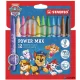 Filctoll készlet, vastag, 3 mm, STABILO "Power Max", Mancs őrjárat, 12 különböző szín