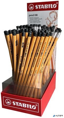 Grafitceruza display, HB, hatszögletű, STABILO "Pencil 88"