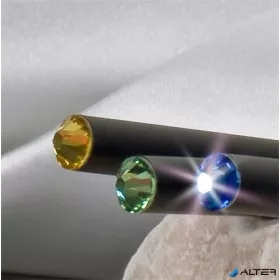  Ceruza, fekete, zafírkék SWAROVSKI® kristállyal, exkluzív, 17cm, ART CRYSTELLA®