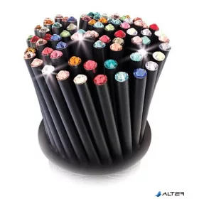  Ceruzák tartóban, vegyes színű SWAROVSKI® kristállyal, 50db-os szett, ART CRYSTELLA®