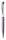 Golyóstoll, orgonalila, felül fehér SWAROVSKI® kristályokkal töltve, 14 cm, ART CRYSTELLA®