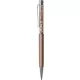 Golyóstoll, rose gold, felül topáz SWAROVSKI® kristállyal töltve, 14 cm, ART CRYSTELLA®