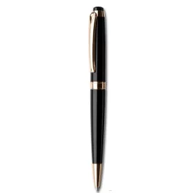   Golyóstoll, fekete "Royal", fehér SWAROVSKI® kristállyal, 14cm, ART CRYSTELLA®