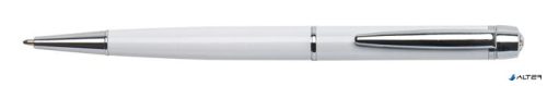 Golyóstoll, fehér "Lille Pen", fehér SWAROVSKI® kristállyal, 14cm, ART CRYSTELLA®