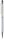 Golyóstoll, krémfehér, felül színjátszós fehér SWAROVSKI® kristállyal töltve, érintővel, 14 cm, ART CRYSTELLA®