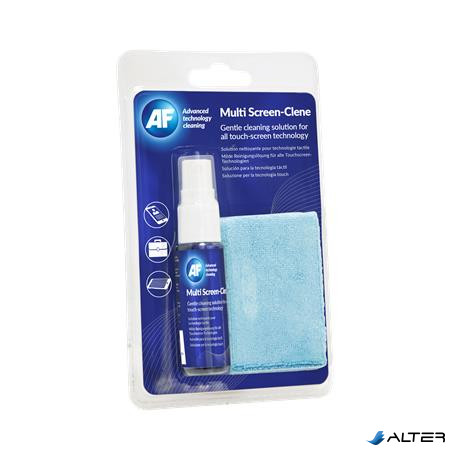 Tisztítófolyadék, érintőkijelzőhöz, mikroszálas kendővel, 25 ml, AF 'Multi Screen-Clene'
