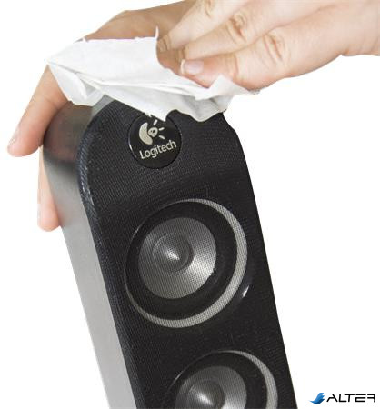 Tisztítókendő, képernyőhöz, alkoholmentes, nedves, 25 db, AF "Tech-wipes"