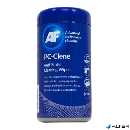 Tisztítókendő, általános felületre, 100 db, AF 'PC-Clene'
