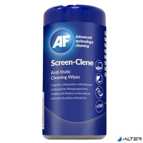   Tisztítókendő, képernyőhöz, antisztatikus, 100 db, AF "Screen-Clene"