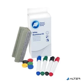   Tisztítófolyadék, táblához, szivaccsal, törlőkendővel, mágnessel, táblafilccel, 125 ml, AF 'Whiteboard cleaning kit'