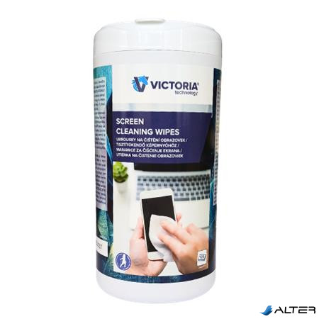 Tisztítókendő, általános felületre, 100 db, VICTORIA TECHNOLOGY