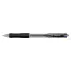Golyóstoll, 0,3 mm, nyomógombos, UNI "SN-100 Laknock", fekete