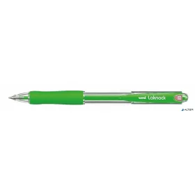  Golyóstoll, 0,3 mm, nyomógombos, UNI "SN-100 Laknock", zöld