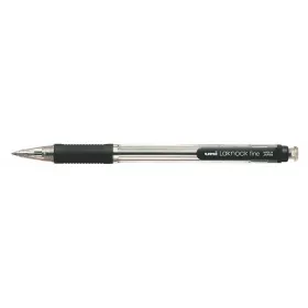   Golyóstoll, 0,4 mm, nyomógombos, UNI 'SN-101 Laknock Fine', fekete