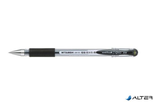 Zseléstoll, 0,25 mm, kupakos, UNI "UM-151 Signo DX", fekete