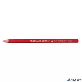 Jelölőceruza, UNI, "Dermatograph", piros