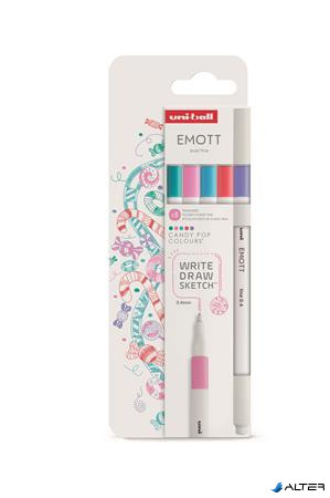 Tűfilc készlet, 0,4 mm, UNI "Emott Candy Pop", 5 különböző szín