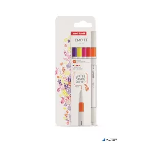   Tűfilc készlet, 0,4 mm, UNI "Emott Passion", 5 különböző szín