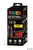 Dekormarker készlet, Posca fém dobozos, UNI "Posca", 13 különböző szín