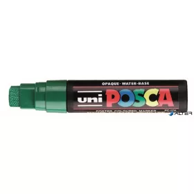   Dekormarker, 15 mm, vágott, UNI "Posca PC-17K", zöld