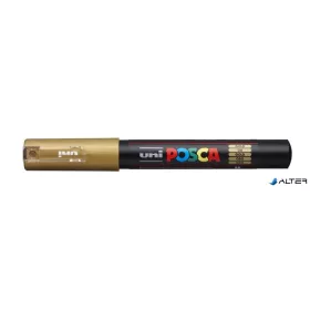 Dekormarker, 0,7-1,0 mm, UNI "Posca PC-1M", arany