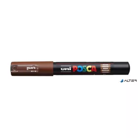Dekormarker, 0,7-1,0 mm, UNI "Posca PC-1M", barna