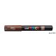 Dekormarker, 0,7-1,0 mm, UNI "Posca PC-1M", barna