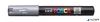 Dekormarker, 0,7-1,0 mm, UNI "Posca PC-1M", ezüst
