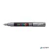 Dekormarker, 0,7-1,0 mm, UNI "Posca PC-1M", ezüst