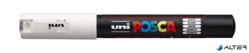 Dekormarker, 0,7-1,0 mm, UNI "Posca PC-1M", fehér