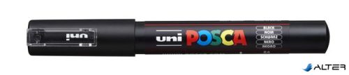 Dekormarker, 0,7-1,0 mm, UNI "Posca PC-1M", fekete
