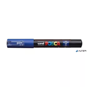 Dekormarker, 0,7-1,0 mm, UNI "Posca PC-1M", kék