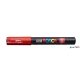 Dekormarker, 0,7-1,0 mm, UNI "Posca PC-1M", piros