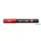 Dekormarker, 0,7-1,0 mm, UNI "Posca PC-1M", piros