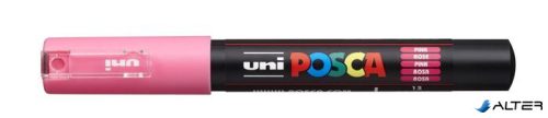 Dekormarker, 0,7-1,0 mm, UNI "Posca PC-1M", rózsaszín