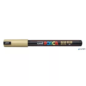 Dekormarker, 0,7 mm, UNI "Posca PC-1MR", arany