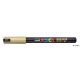Dekormarker, 0,7 mm, UNI "Posca PC-1MR", arany