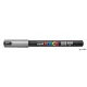 Dekormarker, 0,7 mm, UNI "Posca PC-1MR", ezüst